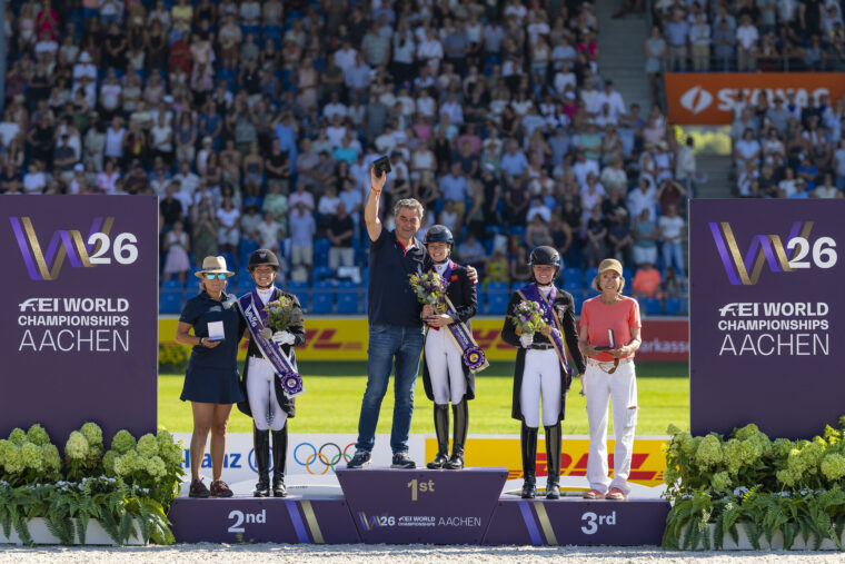 Lotty Gert Jan op podium