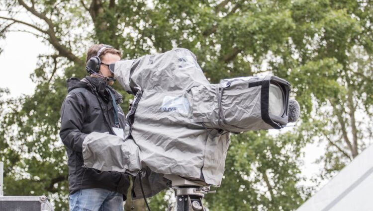 Cameraman aan het werk