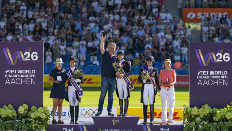 Lotty Gert Jan op podium